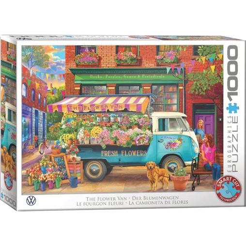 Puzzle Eurographics La Camioneta de Flores Volkswagen de 1000 P