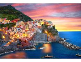 Puzzle Eurographics Manarola Al Anochecer, Italia de 2000 Piezas