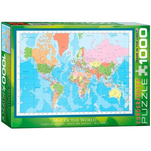 Puzzle Eurographics Mapa Del Mundo de 1000 Piezas