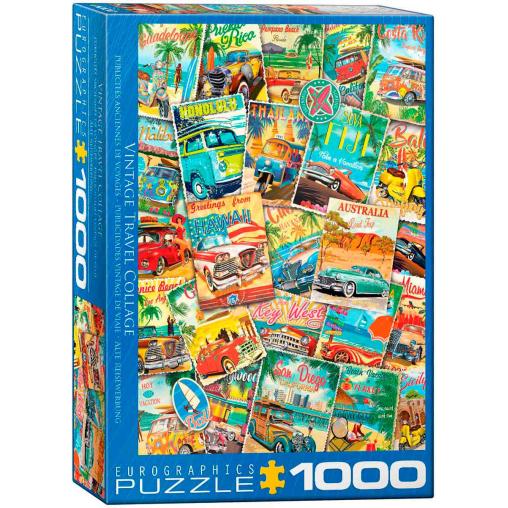 Puzzle Eurographics Publicidades Vintage de Viajes de 1000 Piez