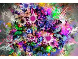 Puzzle Grafika Mariposas de Colores de 1000 Piezas