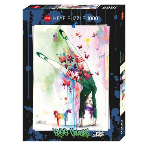 Puzzle Heye Free Colours, Mini Unicornio de 1000 Piezas