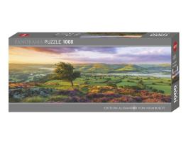 Puzzle Heye Panorámico Flores Moradas de 1000 Piezas