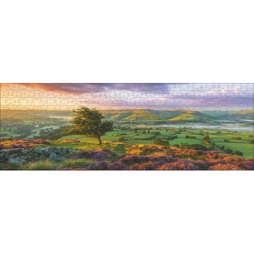 Puzzle Heye Panorámico Flores Moradas de 1000 Piezas