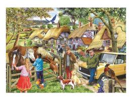 Puzzle House Of Puzzles Caballos y Sabuesos XXL 500 Piezas