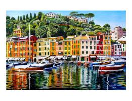 Puzzle House Of Puzzles Portofino en el Reflejo de 1000 Piezas