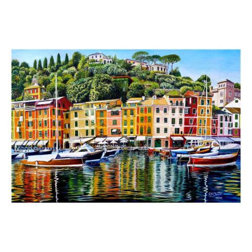 Puzzle House Of Puzzles Portofino en el Reflejo de 1000 Piezas