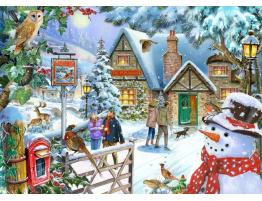 Puzzle House Of Puzzles Vista del Muñeco de Nieve 1000 Piezas