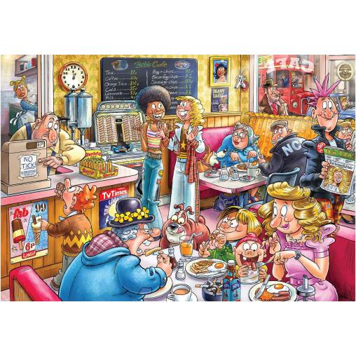 Puzzle Jumbo Destiny Del Café al Latte de 1000 Piezas