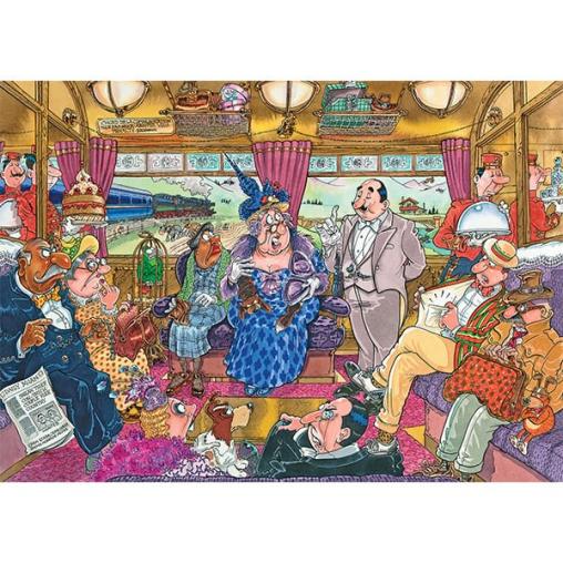Puzzle Jumbo Mystery El Gran Robo del Tren de Wasgij  1000 Pieza