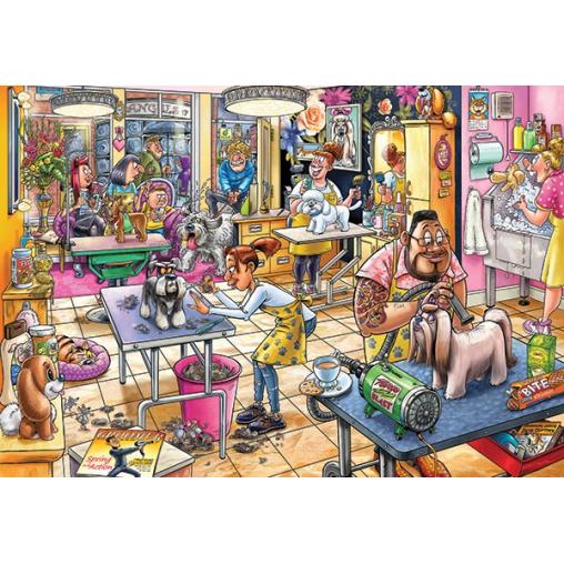 Puzzle Jumbo Mystery Peluquería Canina de Wasgij  1000 Pieza
