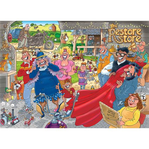 Puzzle Jumbo Original La Tienda de Restauración de 1000 Piezas