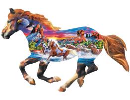 Puzzle MasterPieces Caballo Corredor de 1000 Piezas