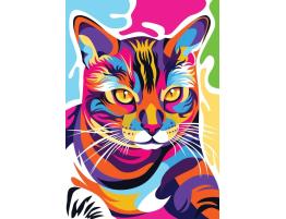 Puzzle Nova Gato Colorido de 1000 Piezas
