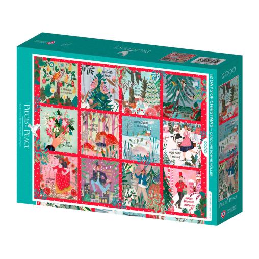 Puzzle Pieces and Peace 12 Días De Navidad de 2000 Piezas