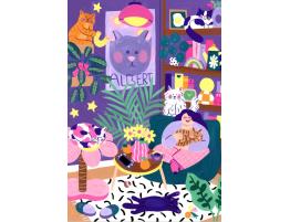 Puzzle Pieces and Peace Amante De Los Gatos de 1000 Piezas