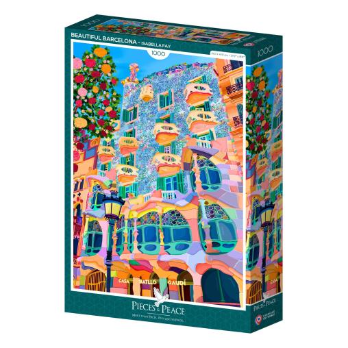Puzzle Pieces and Peace La Hermosa Barcelona de 1000 Piezas
