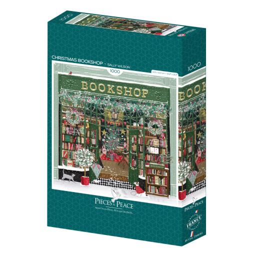 Puzzle Pieces and Peace Librería De Navidad de 1000 Pzs