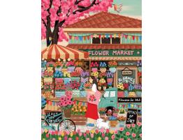 Puzzle Pieces and Peace Mercado De Flores 1500 Piezas