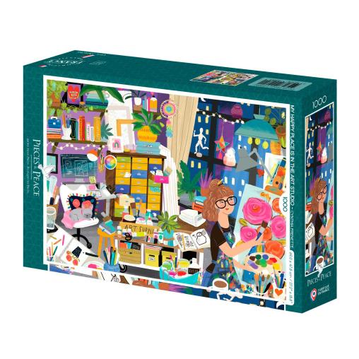 Puzzle Pieces and Peace Mi Lugar Feliz en el Estudio de Arte de