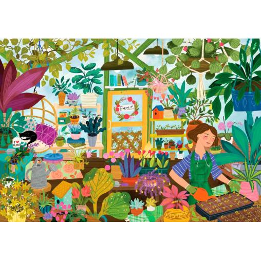 Puzzle Pieces and Peace Mi lugar feliz en el Invernadero de 1000