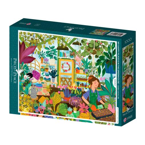 Puzzle Pieces and Peace Mi lugar feliz en el Invernadero de 1000