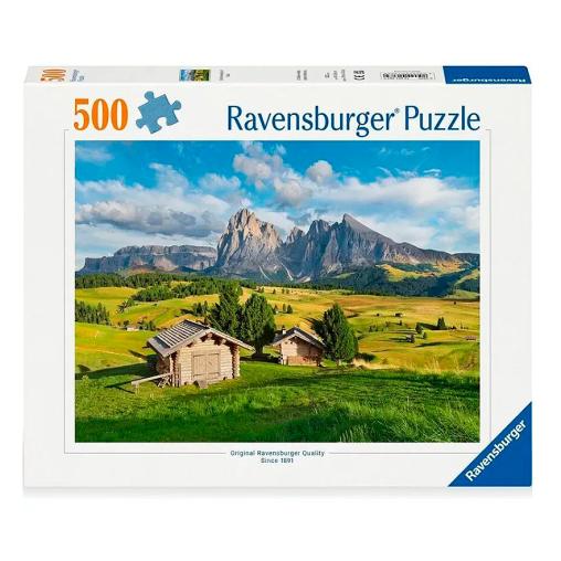 Puzzle Ravensburger Alpe de Siusi, Dolomitas de 500 Piezas