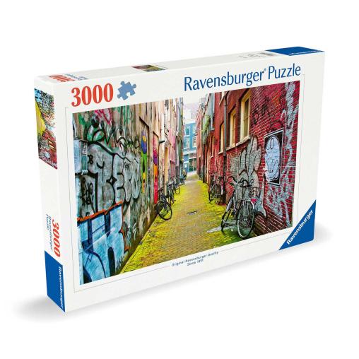 Puzzle Ravensburger Arte Callejero en Amsterdam de 3000 Piezas