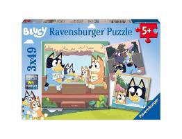Puzzle Ravensburger Bluey de 3x49 Piezas