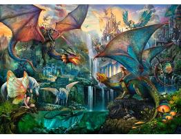 Puzzle Ravensburger Bosque Mágico del Dragón de 9000 Piezas