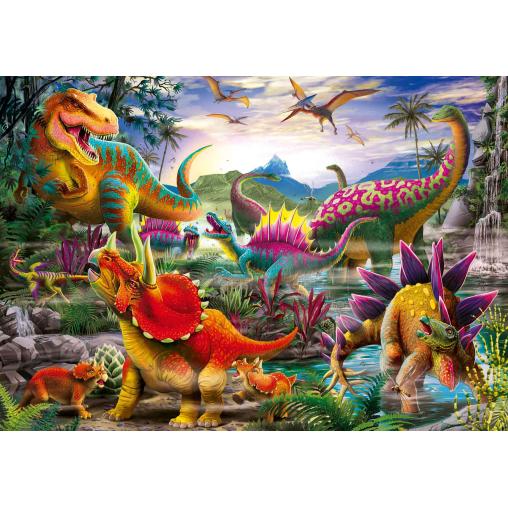 Puzzle Ravensburger Dinosaurios Coloridos de 35 Piezas