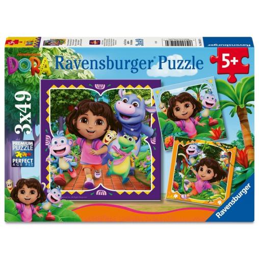 Puzzle Ravensburger Dora de 3x49 Piezas
