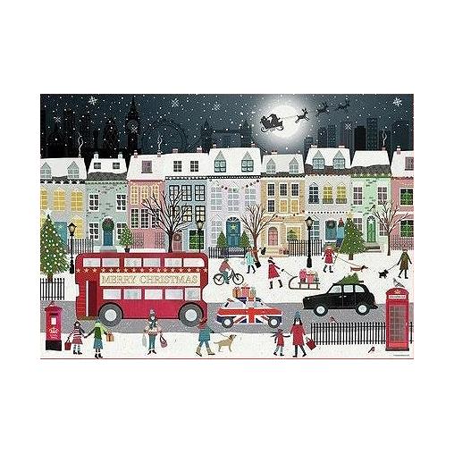 Puzzle Ravensburger Espíritu Navideño de Londres de 1000 Piezas