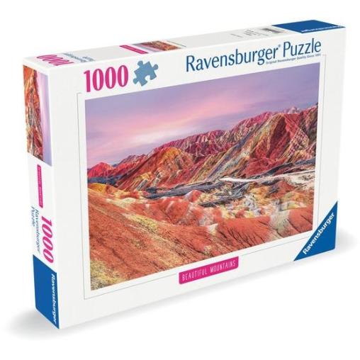 Puzzle Ravensburger Montañas Arcoíris, China de 1000 Piezas