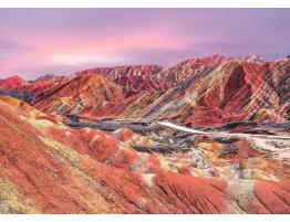 Puzzle Ravensburger Montañas Arcoíris, China de 1000 Piezas