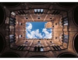 Puzzle Ravensburger Palacio Cortile del Podestá, Siena de 1000