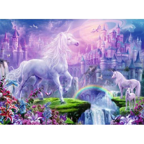 Puzzle Ravensburger Reino de Unicornios XXL de 100 Piezas