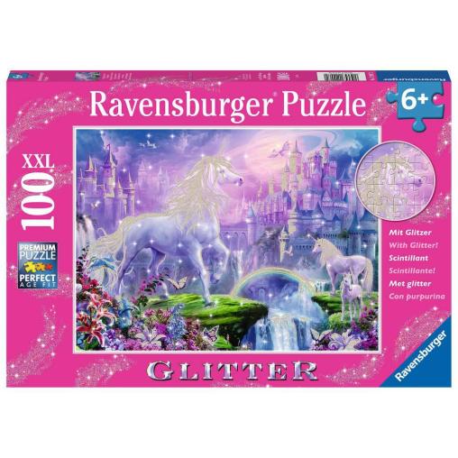 Puzzle Ravensburger Reino de Unicornios XXL de 100 Piezas