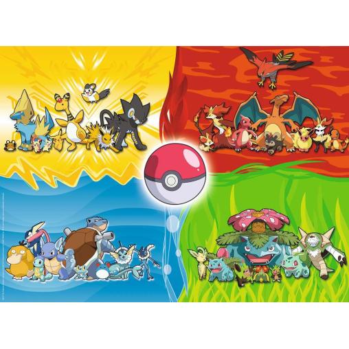 Puzzle Ravensburger Tipos de Pokemon XXL de 150 Piezas