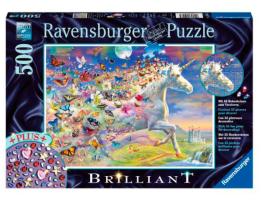 Puzzle Ravensburger Unicornio y sus Mariposas de 500 Piezas