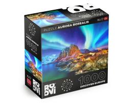 Puzzle Roovi Aurora Boreal, Noruega de 1000 Piezas