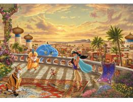 Puzzle Schmidt Aladdin y Jasmine bailando al Sol de 1000 Piezas