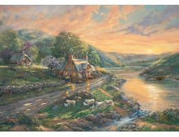 Puzzle Schmidt Amanecer En El Valle Esmeralda 1000 Piezas
