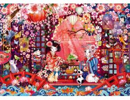 Puzzle Schmidt Ceremonia Del Té Japonesa de 500 Piezas