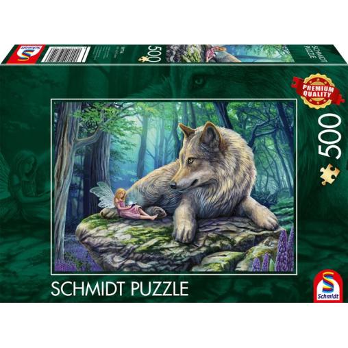Puzzle Schmidt El Lobo Y El Hada de 500 Piezas