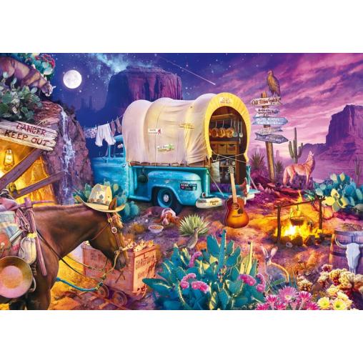 Puzzle Schmidt Encantador Campamento Del Viejo Oeste 1000 Pzs