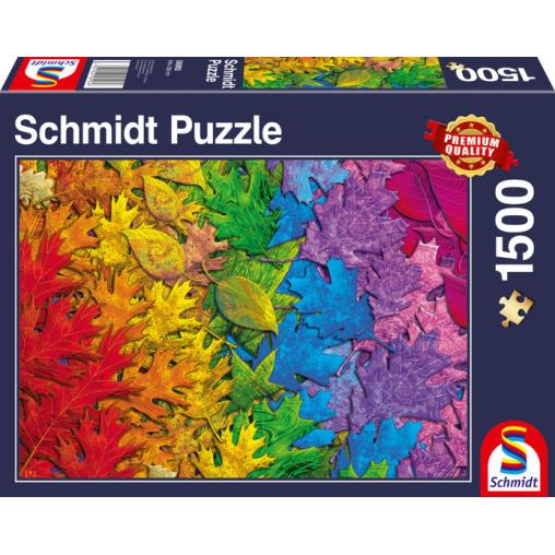Puzzle Schmidt Hojas Coloridas de 1500 Piezas