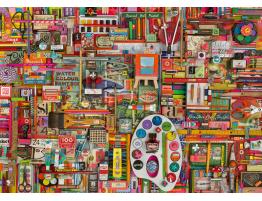 Puzzle Schmidt Materiales de Artista Vintage de 1000 Piezas