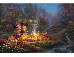 Puzzle Schmidt Mickey Y Minnie Fogata de Enamorados XXL de 200 P