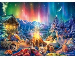 Puzzle Schmidt Romance de Fogata Bajo Las Estrellas 1000 Piezas
